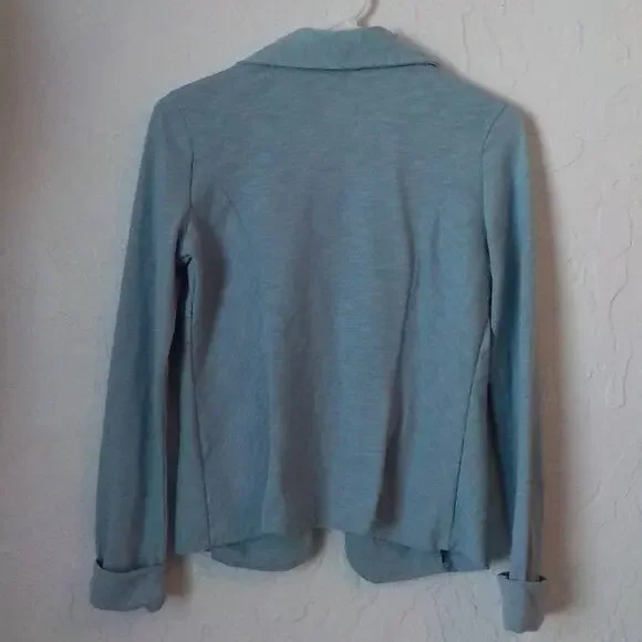 Fenn Wright Manson Blue Open Blazer Front Pockets Lightweight Women Small - Picture 4 of 6